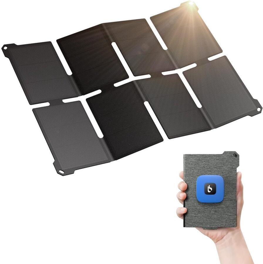 25W Mini Vouwbare Zonnecharger Krachtig en Compact