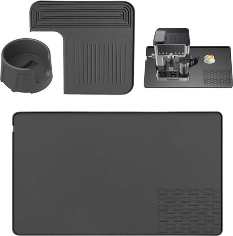 3-in-1 basis bovenmat van de machine en bodemkussen voor Luxe accessoires met Espressomachine Antislip siliconenmat voor ES601 & ES701 koffiemachine accessoires