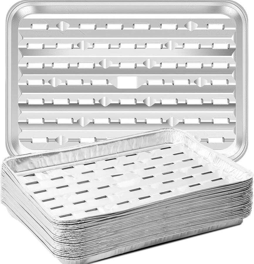 30 stuks aluminium bakvormen 23 x 33 cm hittebestendig geschikt voor grillen bakken en koken