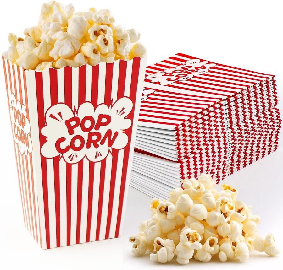 32 Stuks Popcorn Dozen voor Feestjes en Filmavonden