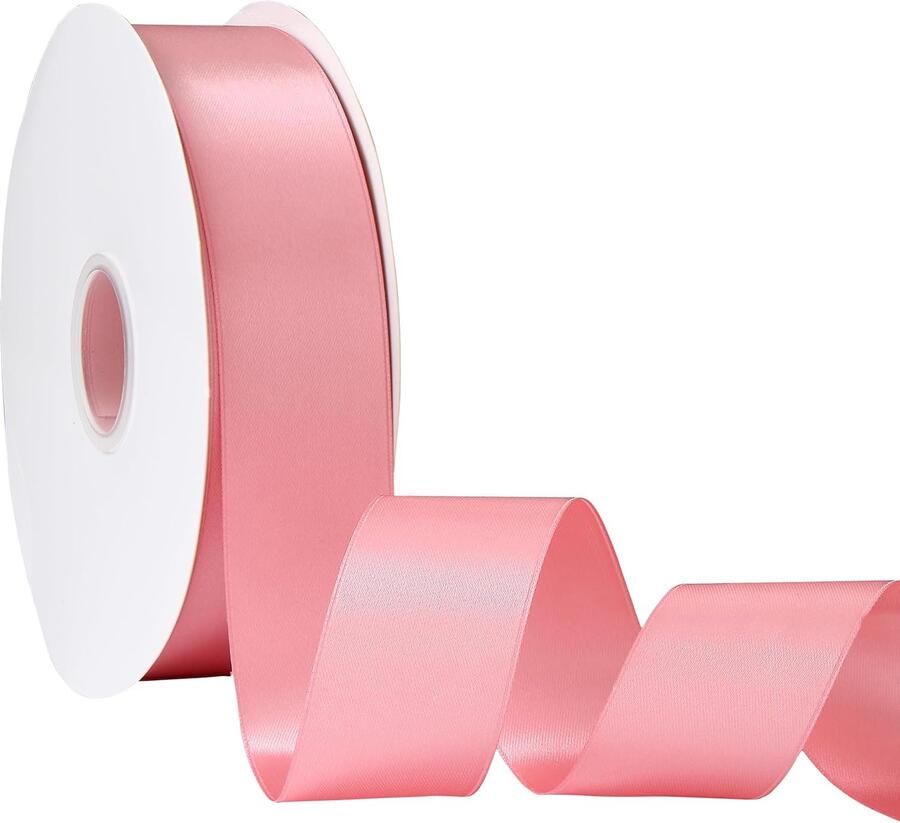 3.8 cm x 91 m dunne stofband voor versiering van cadeaus feestjes bloemen ballonnen en meer