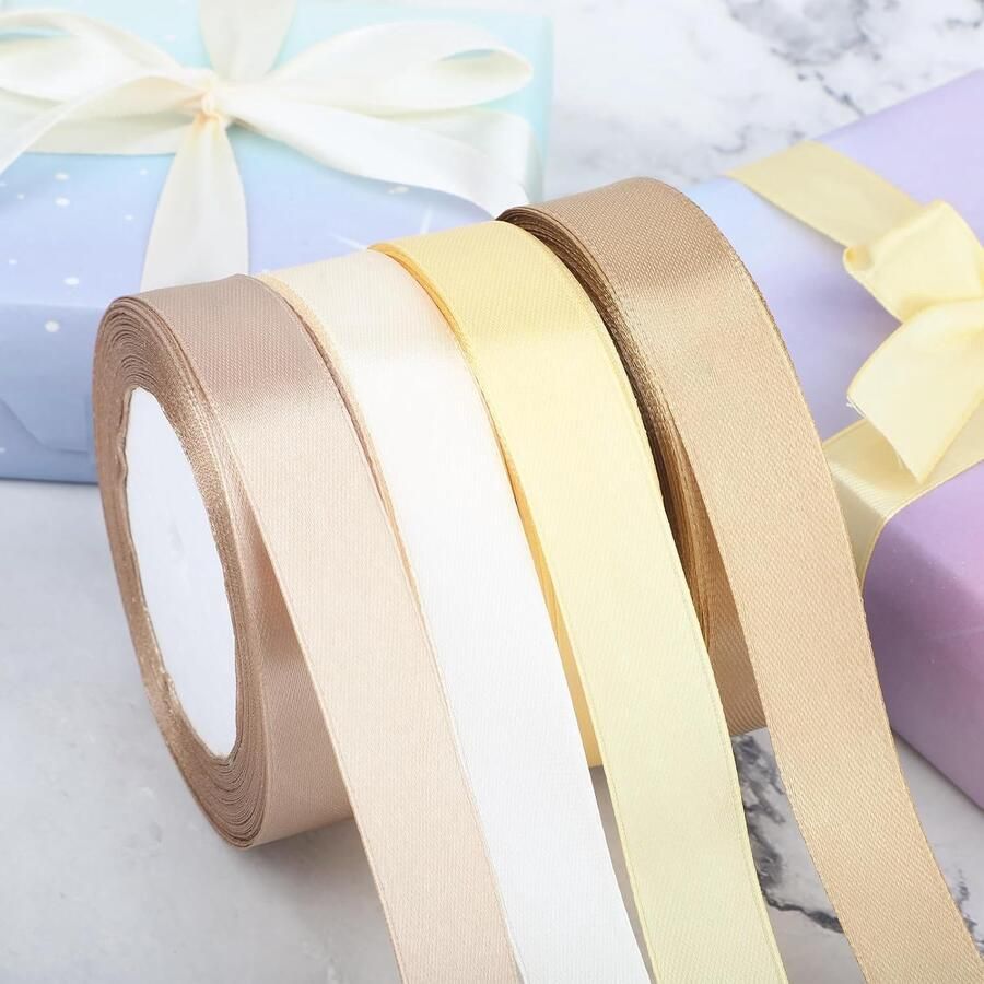 4 Rollen lint 20 mm breed voor cadeauverpakking
