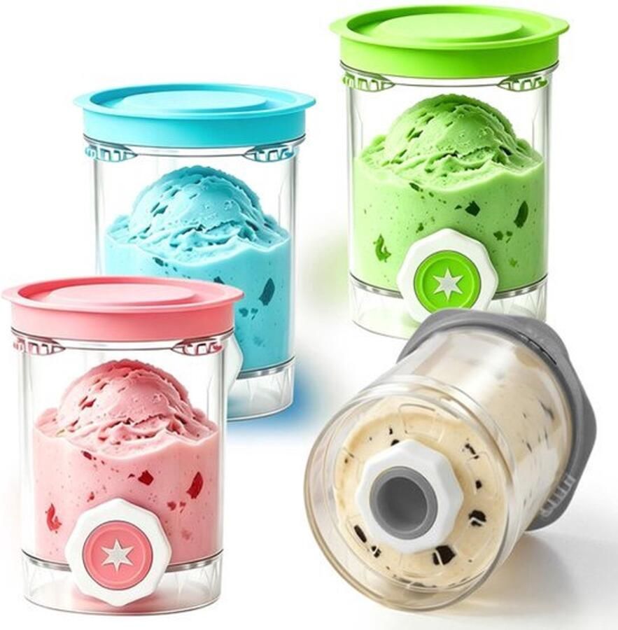 4 stuks containers voor ijsmachine NC700 Series