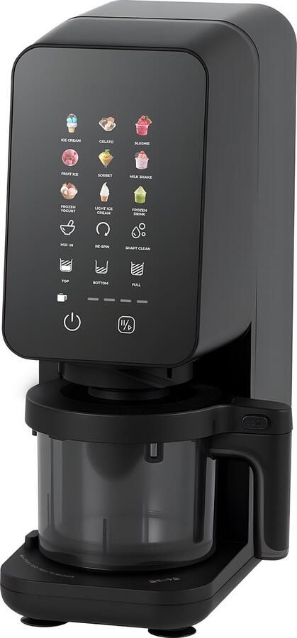 4SWISS IB026 FlurryKing IJsmachine Incl. 2 Extra Bekers One-Touch Programma's Gelato & Sorbet BPA-vrij