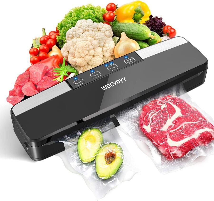 6-in-1 Voedsel Vacumeermachine met LED Verlichting