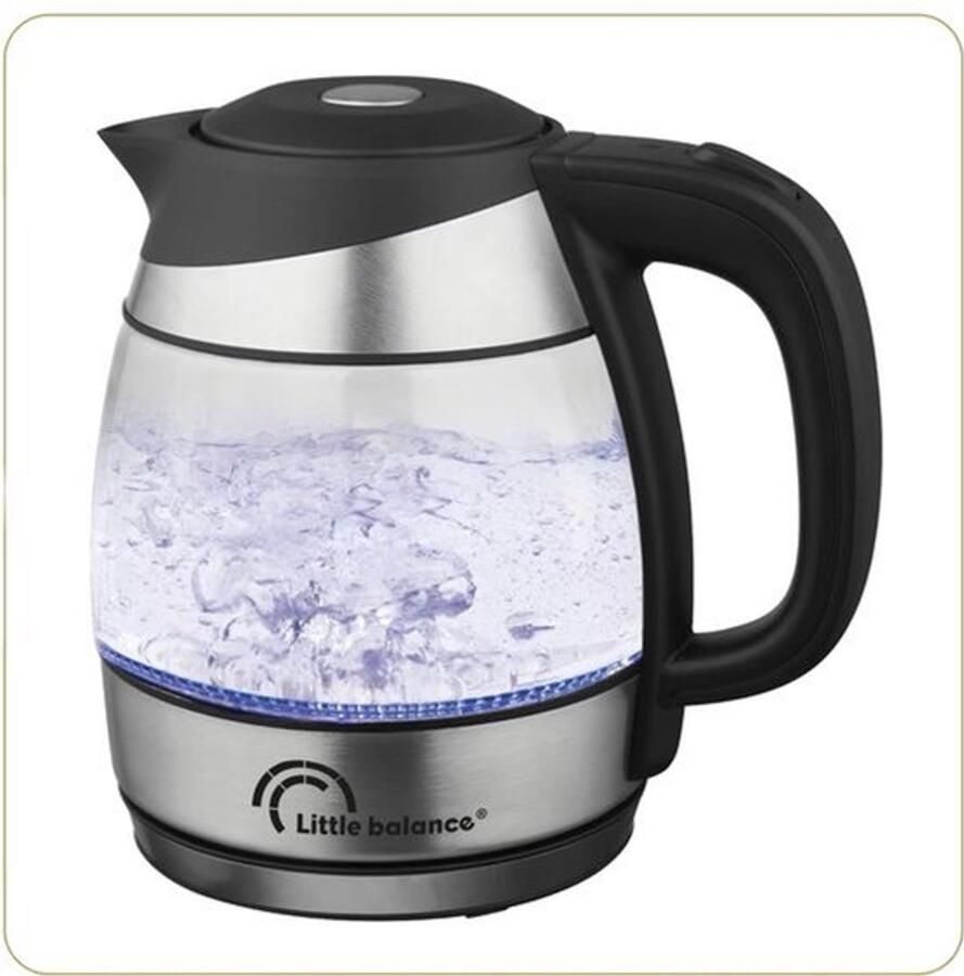 8766 Little Glare elektrische waterkoker 1 2 l glas 1630 W transparant