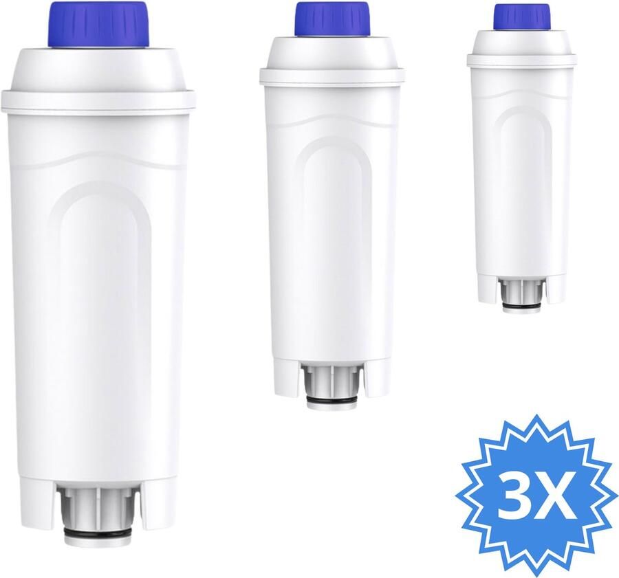 Acytec 3x waterfilter geschikt voor DeLonghi koffiemachine Vervanging De'Longhi waterfilter