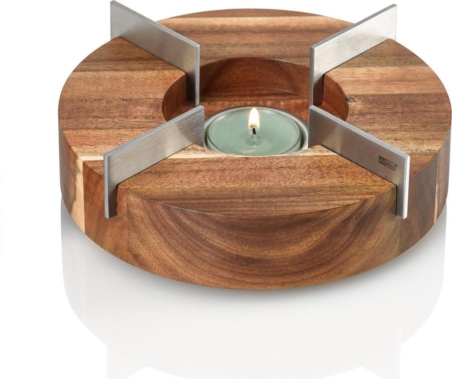 Ad Hoc AdHoc Tuto Theelicht houder Voor Theepot 16mm hardhout