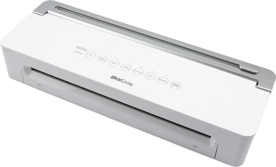 ADDLIVING V300 Vacuümmachine Vacuum Sealer Droog & Nat voedsel (Groente Fruit Vlees Vis Noten Verse kruiden Babyvoeding) Vacumeermachine met touchpanel incl. Slangaansluiting 5 st Vacuümzakken Wit - Foto 2