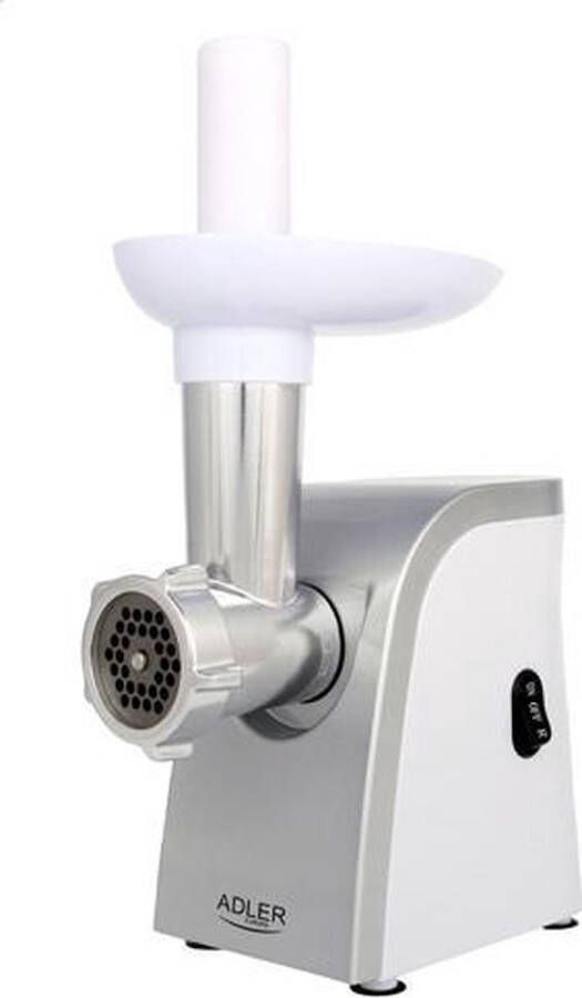 Adler AD 4808 Vleesmolen Gehaktmolen Worstenmaker 5 accessoires 1500W Wit - Foto 2