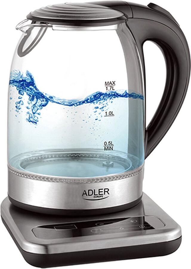 Adler Top Choice Waterkoker op basisstation temperatuur control 40-100 graden 1.7 liter led - Foto 2
