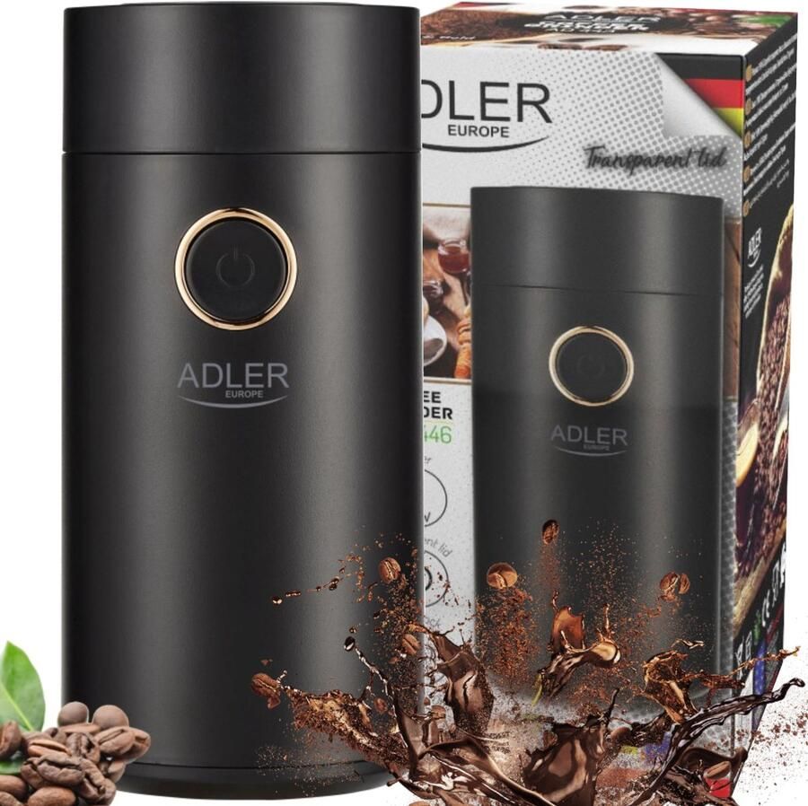 Adler AD 4446 BG Koffiemolen zwart goud