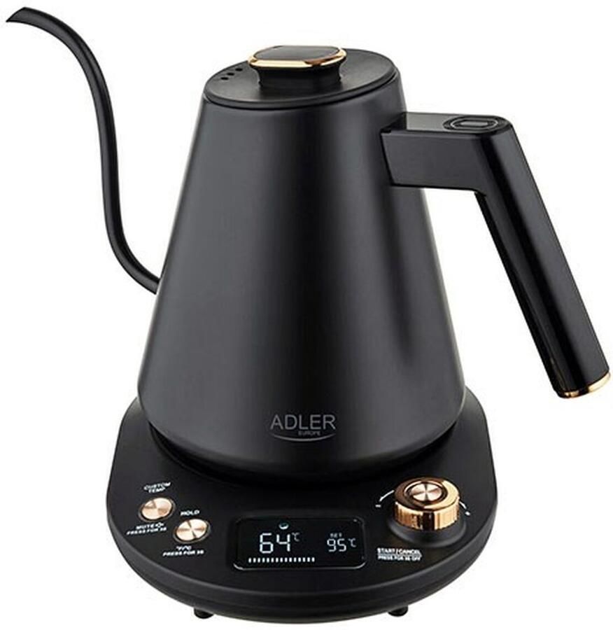Adler AD1349 Waterkoker Elektrische Temperatuurregeling 1L LED Display