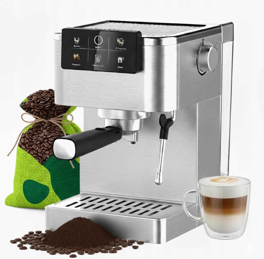 Adler AD4390 Volautomatische Espressomachine Druk 20 bar LCD Bedieningspaneel Thermoblok Technologie