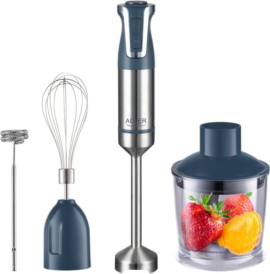 Adler AD4627g Serie Handblender 1800W 20 Snelheden Roestvrijstalen Mes