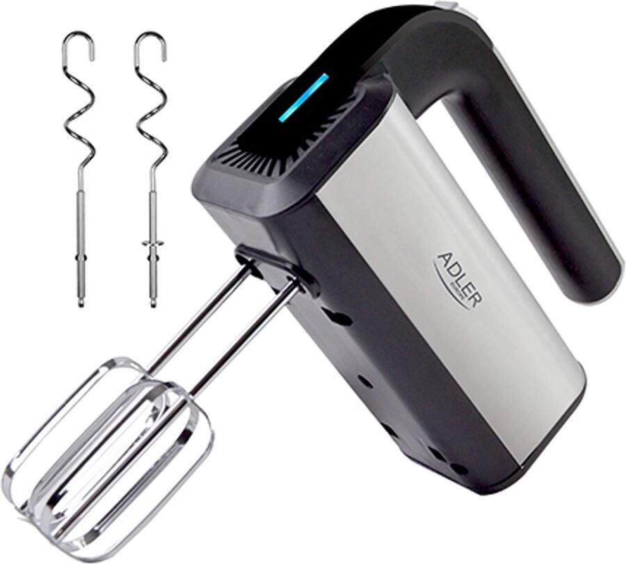 Adler AD 4225 handmixer 800 W zwart zilver 5 snelheden
