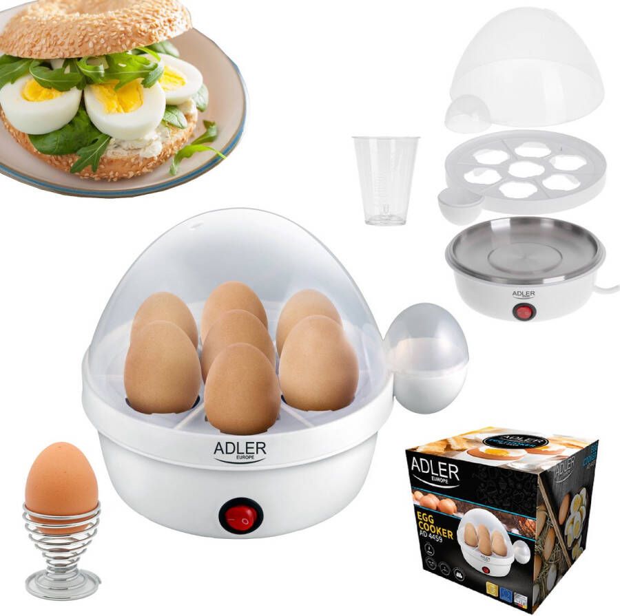 Adler Eierkoker electrisch Geschikt voor 7 eieren RVS - Foto 2