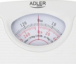 Adler Top Choice Analoge weegschaal Wit tot 130 kg