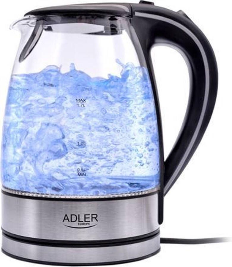 Adler Top Choice Waterkoker met Led verlichting 1 7 liter - Foto 2