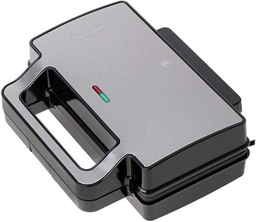 Adler Tosti apparaat AD 3073 Zwart Zilverkleurig