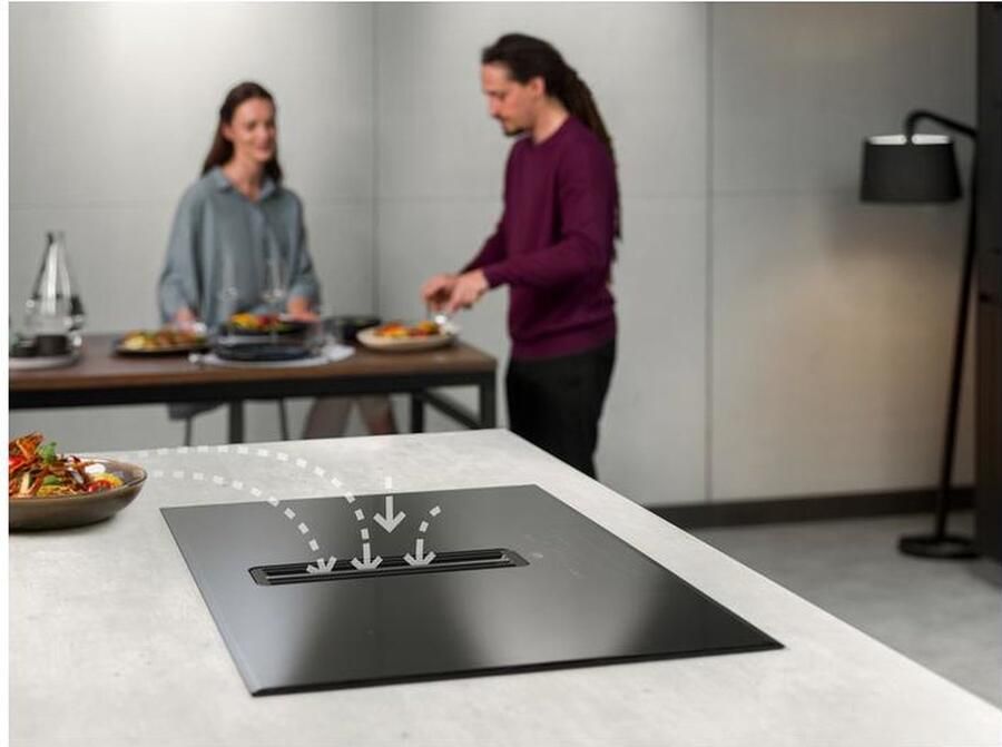 AEG CCE84751CB Zwart Ingebouwd 83 cm Inductiekookplaat zones 4 zone(s) Inbouw afzuigkap - Foto 2