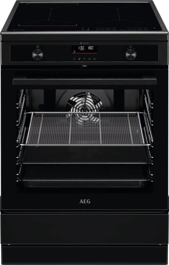 AEG CIB6499APB Vrijstaand fornuis Zwart Draaiknop Touch Inductiekookplaat zones 4 zone(s) 4 zone(s)