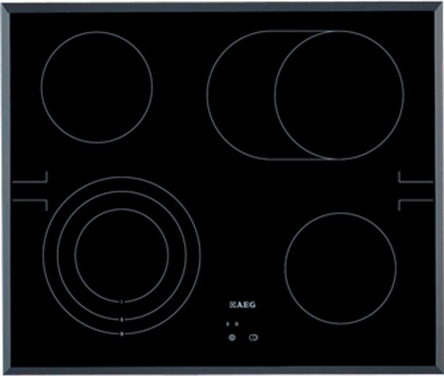 AEG HE604070FB Zwart Ingebouwd Zone van inductiekookplaat 4 zone(s)