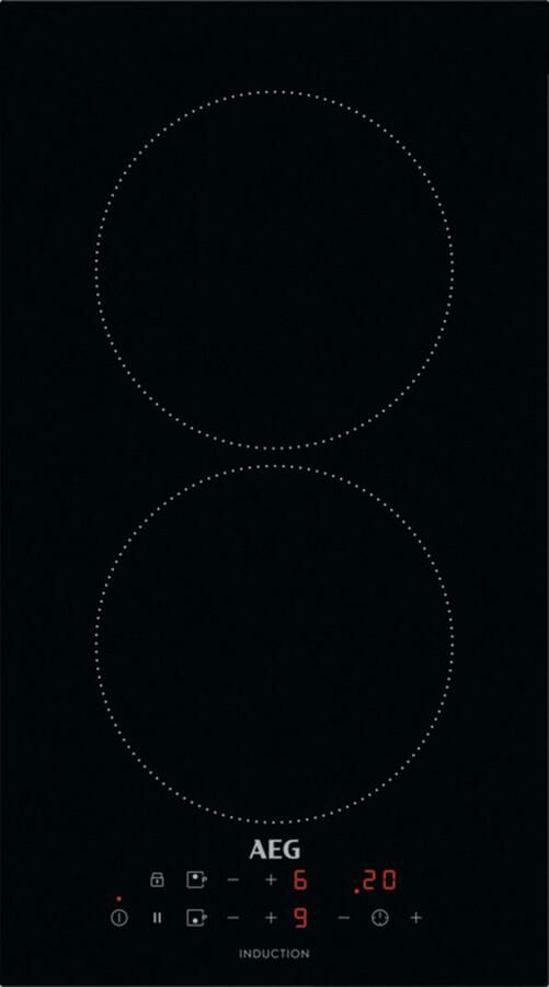 AEG IKB32300CB Zwart Ingebouwd 30 cm Inductiekookplaat zones 2 zone(s)