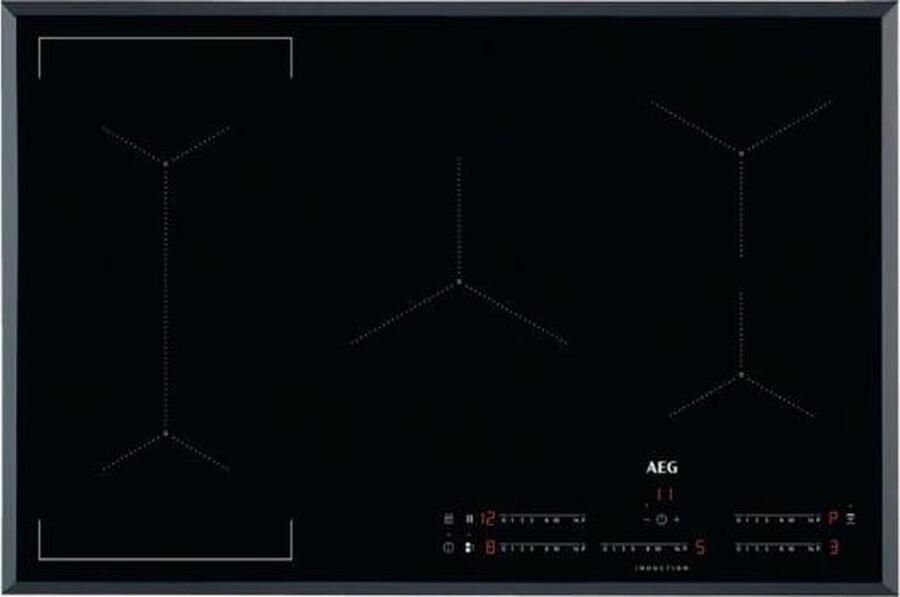 AEG IKE85441FB Zwart Ingebouwd 78 cm Inductiekookplaat zones 5 zone(s)