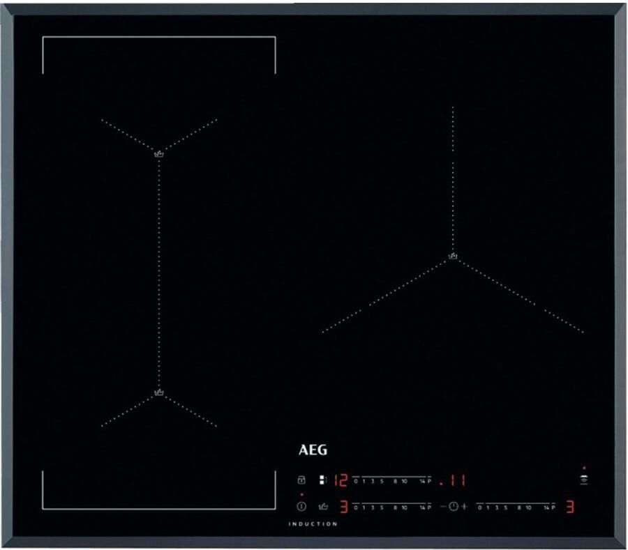 AEG IAE63421FB Zwart Ingebouwd 60 cm Inductiekookplaat zones 3 zone(s)