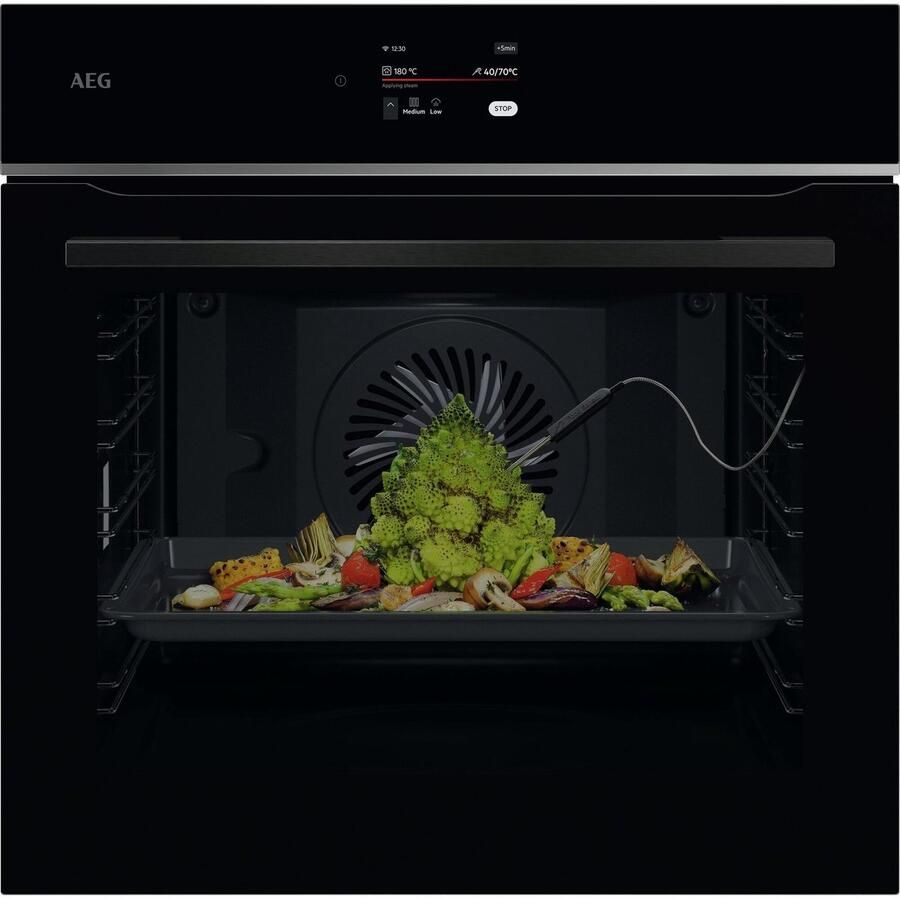 AEG TE8PB731AB 7000 Serie 71 liter inbouw oven 60 cm Pyrolyse