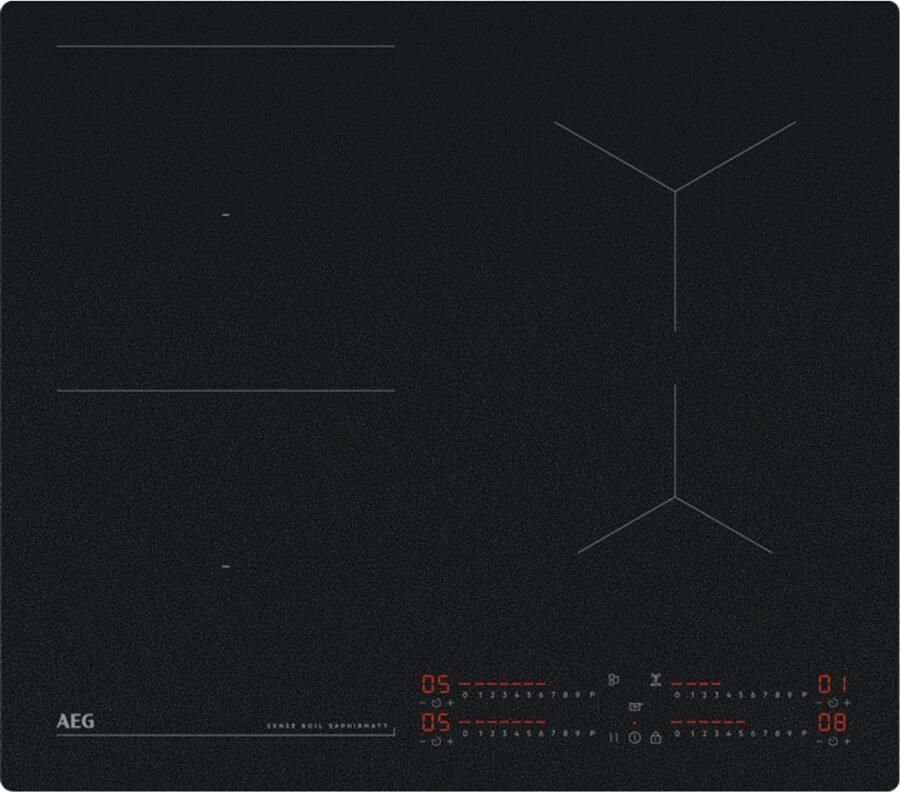 AEG TI64IB1FIZ Zwart Ingebouwd 60 cm Inductiekookplaat zones 4 zone(s)