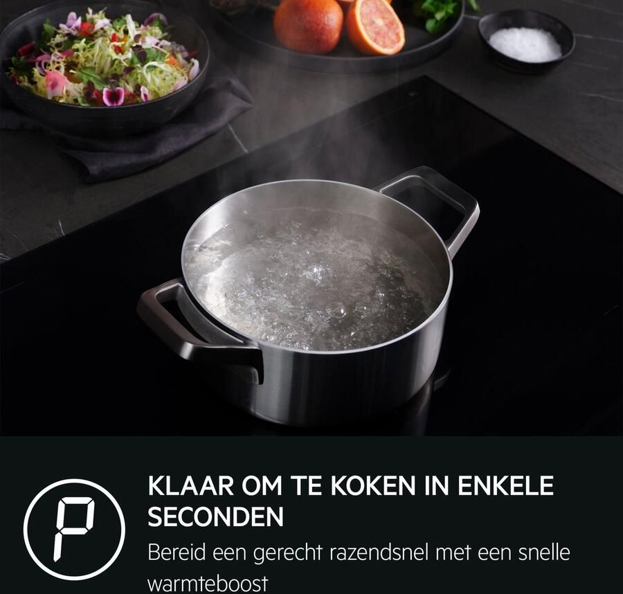 AEG TII84B10FZ Zwart Ingebouwd 80 cm Inductiekookplaat zones 4 zone(s)