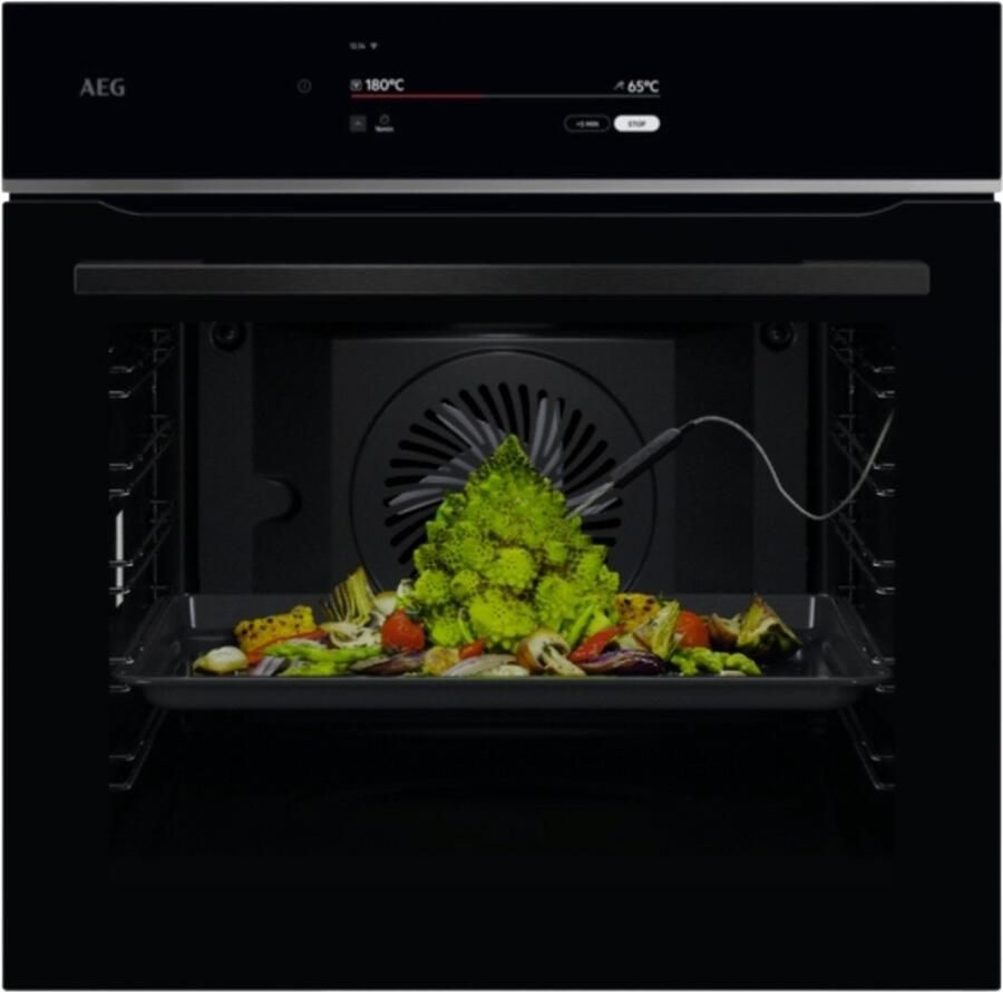 AEG TT9PB831AB SteamPro Inbouw Combi Stoomoven 70L Pyrolyse Wifi Sous Vide 300°C