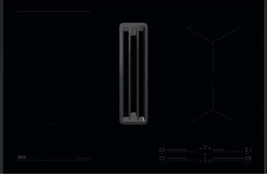 AEG XCB6845AB Inductie kookplaat met afzuiging 80 cm