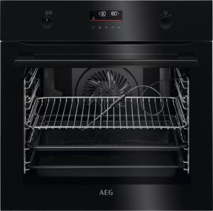 AEG BPK556260B 71 l Pyrolyse hetelucht oven met stoomondersteuning Zwart