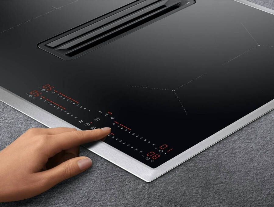 AEG CCE84543XB EcoLine Inbouw Inductiekookplaat met afzuiging