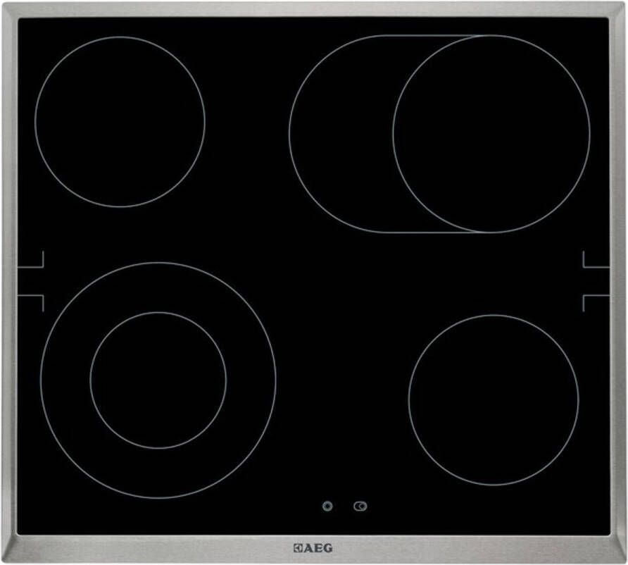 AEG HE604060XB Zwart Roestvrijstaal Ingebouwd 4 zone(s)