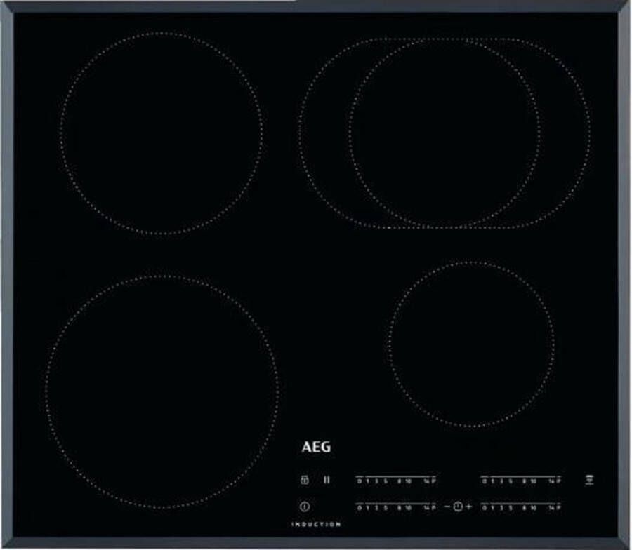 AEG IKB64410FB Zwart Ingebouwd 59 cm Zone van inductiekookplaat 4 zone(s)