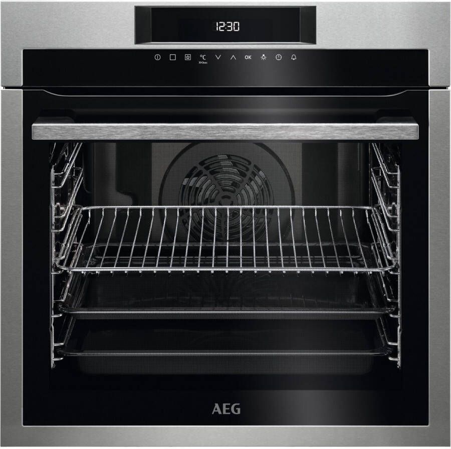 AEG Inbouwoven Model BEE641222M RVS 72 liter A+ SoftClose SurroundCook THERMICºAIR