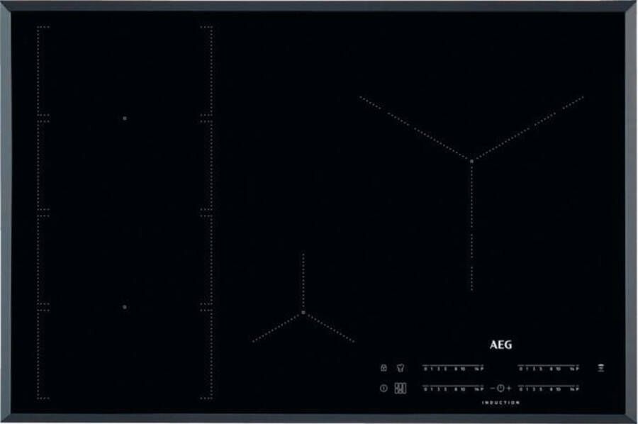 AEG inductie kookplaat IKE84475FB Inbouw FlexiBridge Zwart 4 zone(s)