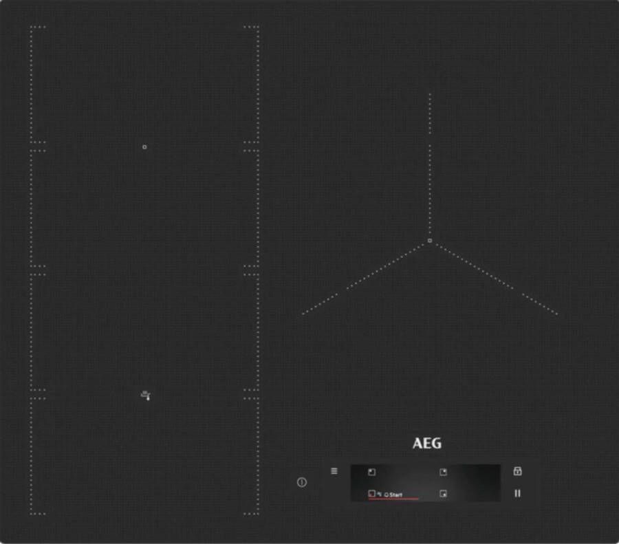 AEG Inductiekookplaat Model IAE63851IB Zwart 58 cm SenseFry Hob2Hood FlexiBridge