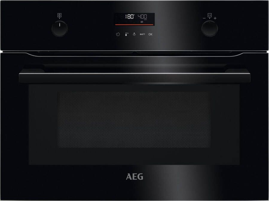 AEG KME565060B 8000 serie Combiquick Inbouwoven heteluchtoven met magnetron 45cm RVS - Foto 1