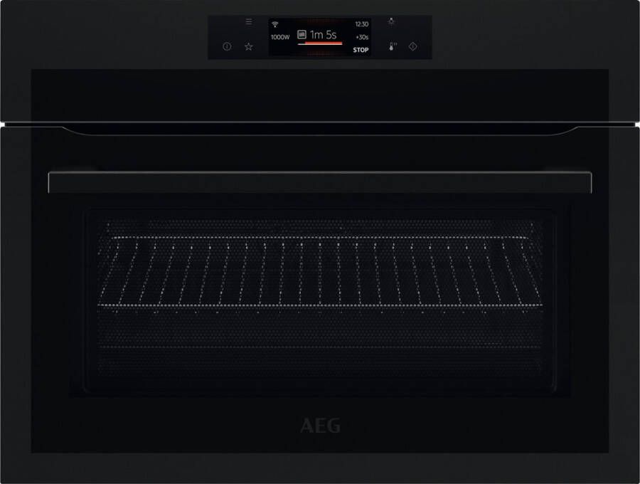 AEG KME768080T Combi-oven 43 liter 1000 Watt magnetron Mat zwart - Foto 1