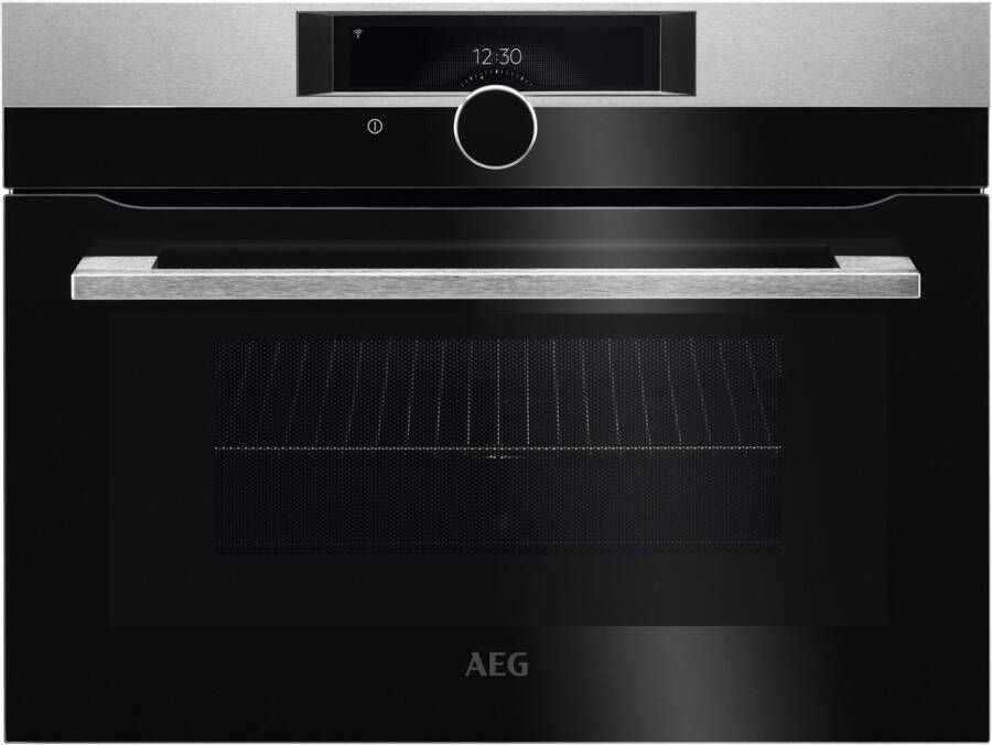AEG KMK968000M Inbouw Combi Magnetron 43L 24 functies 3000W WiFi connectiviteit 45 cm nis RVS Energielabel A