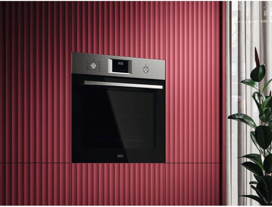 AEG OU5PB40SM SurroundCook Heteluchtoven Met Stoomondersteuning Met Yyrolysereiniging