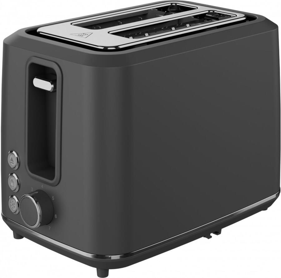 AENO TS1 Serie Broodrooster 7 Instelbare Bruiningsniveaus Grijs Mechanische Bediening
