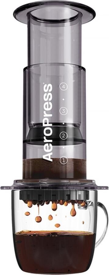 Aeropress Clear Black Koffiezetter 250ml Transparant Zwart - Foto 2