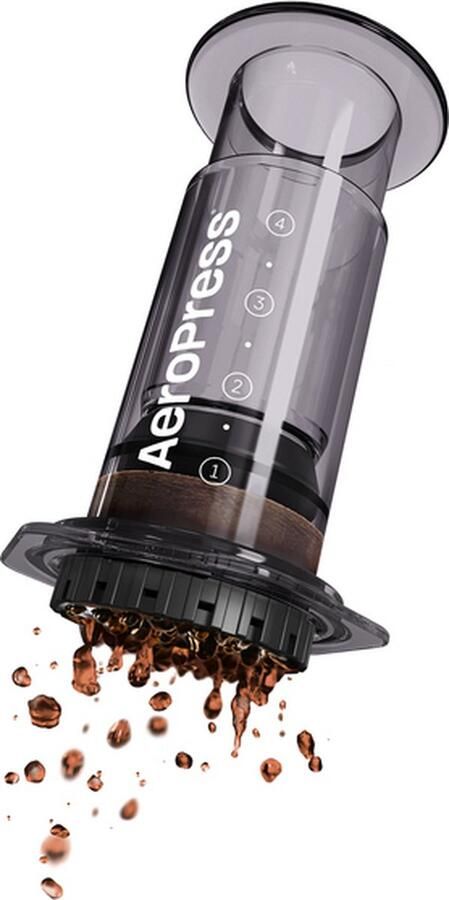 Aeropress Clear Black Koffiezetter 250ml Transparant Zwart