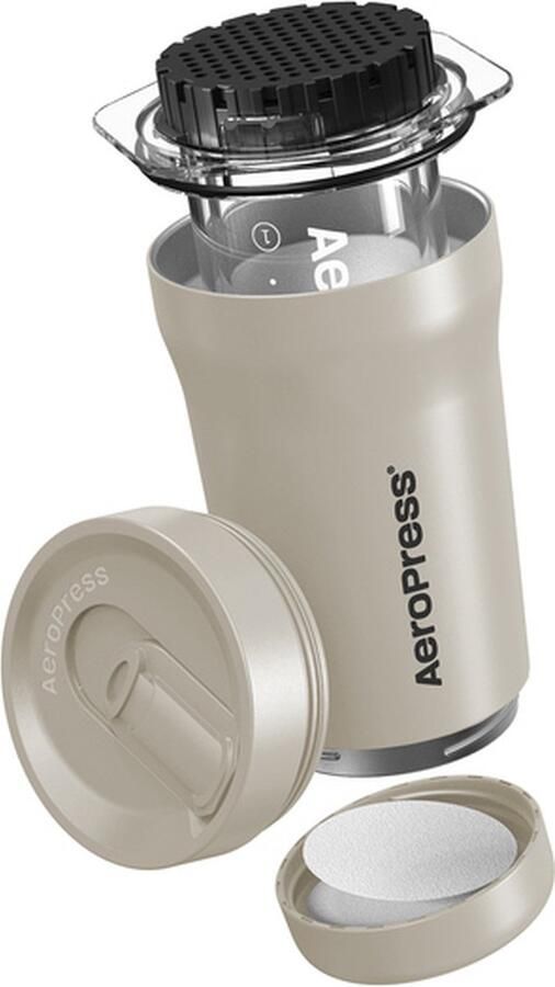 Aeropress Go Plus Koffiezetter met Thermische Mok Crème - Foto 2